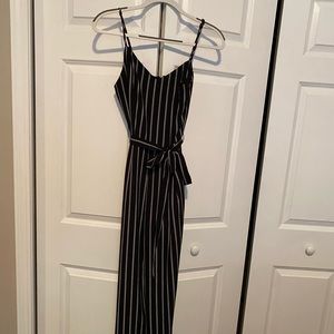 Monteau Striped Jumpsuit